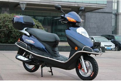 图片 100 scooter delivery 48CC fuel-powered bicycle Zhongsha Princess Wuyang Princess model 125
