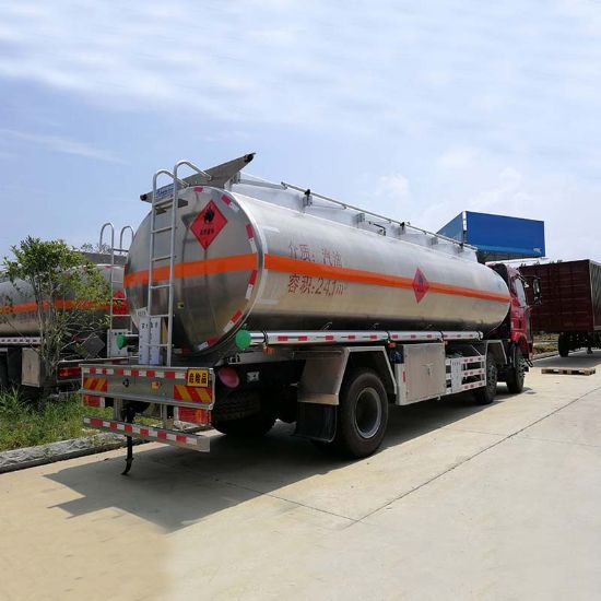 图片 20 tons liquor transport truck medium: methanol, ethanol, 304 stainless steel tank type, 3 types of flammable and explosive dangerous goods