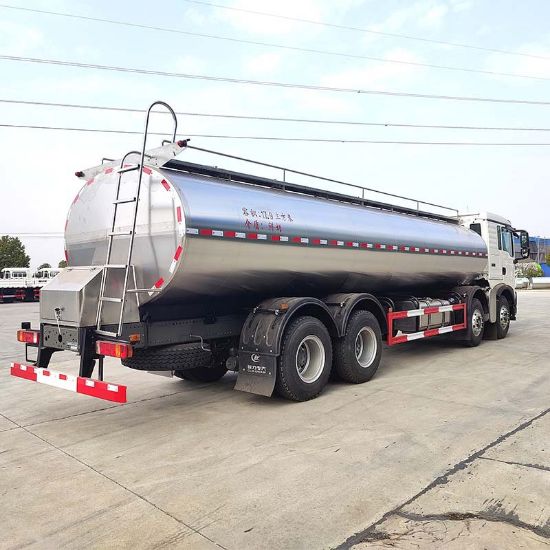 图片 22 square fresh milk transport truck Hydraulic concave forming Power Ball CIP In-situ Cleaning Technology Polishing process