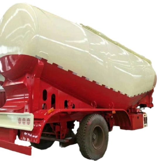 图片 40 cubic powder material transport truck bulk cement tank semi-trailer semi-trailer