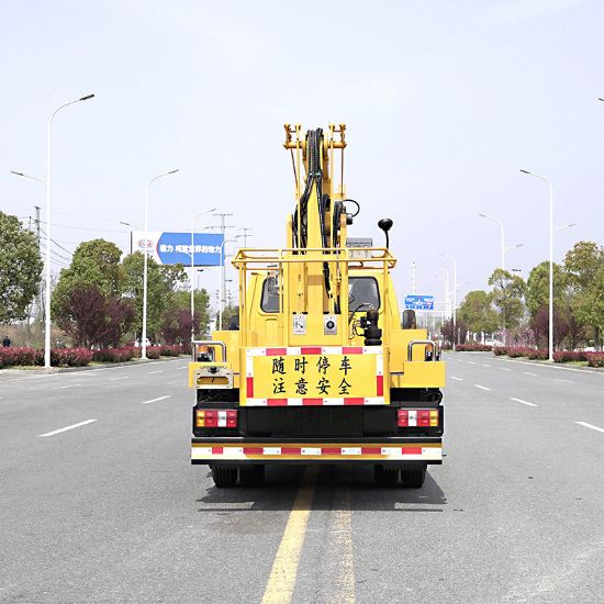 图片 Blue brand 17.5m aerial work platform engineering installation high rescue municipal engineering bridge renovation