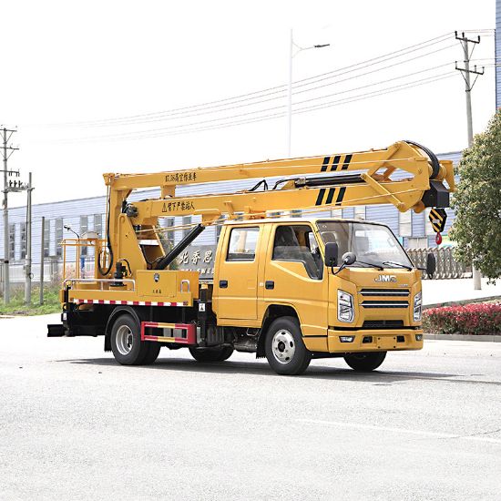 图片 Blue brand 17.5m aerial work platform engineering installation high rescue municipal engineering bridge renovation