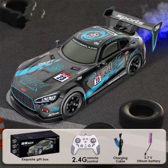 图片 Large remote control car drift racing spray racing four-wheel drive climbing high-speed car charging toy car boy
