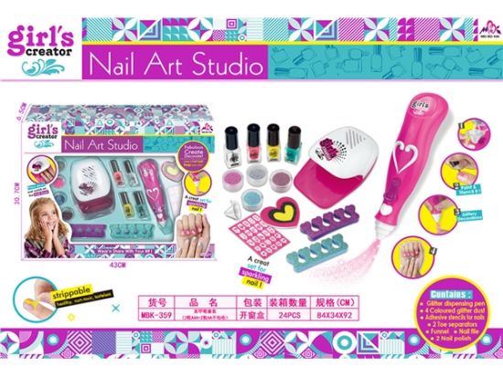 图片 Nail Art Pen Set (2 AAA + 2 AA Batteries Not Included - Pretend Play Toy)