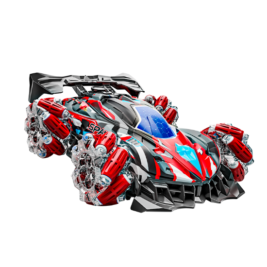图片 Large Size - Car Shell with Lights (Adjustable) and Spray Music Drift Racing Car (Remote Control) - Dual Remote