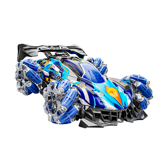 图片 Large Size - Car Shell with Lights (Adjustable) and Spray Music Drift Racing Car (Remote Control) - Dual Remote