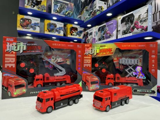 图片 Large Gift Box Remote-Controlled Fire Truck (with lights/electricity) Mixed Set of Four Models