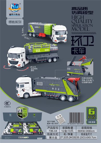 图片 High-quality simulation model sanitation truck series, 6 pieces