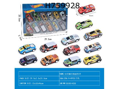 图片 12 Pieces of Wind-Up Tin Cars (Sports Cars + Pickup Trucks)