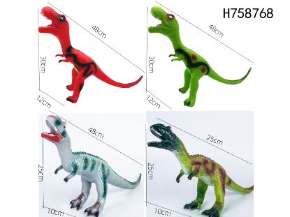 图片 Medium Size Dinosaur with IC Single Sound Rubber Filled