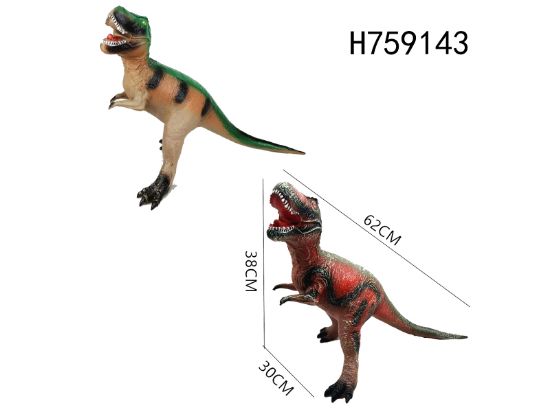 图片 Large Rubber Filled Soft PVC T-Rex with IC Single Sound
