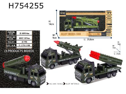 图片 High Simulation Alloy Power Return Military Vehicle Single Pack